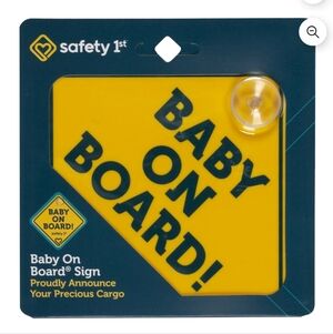 Baby On Board Car Window Sign By Safety First